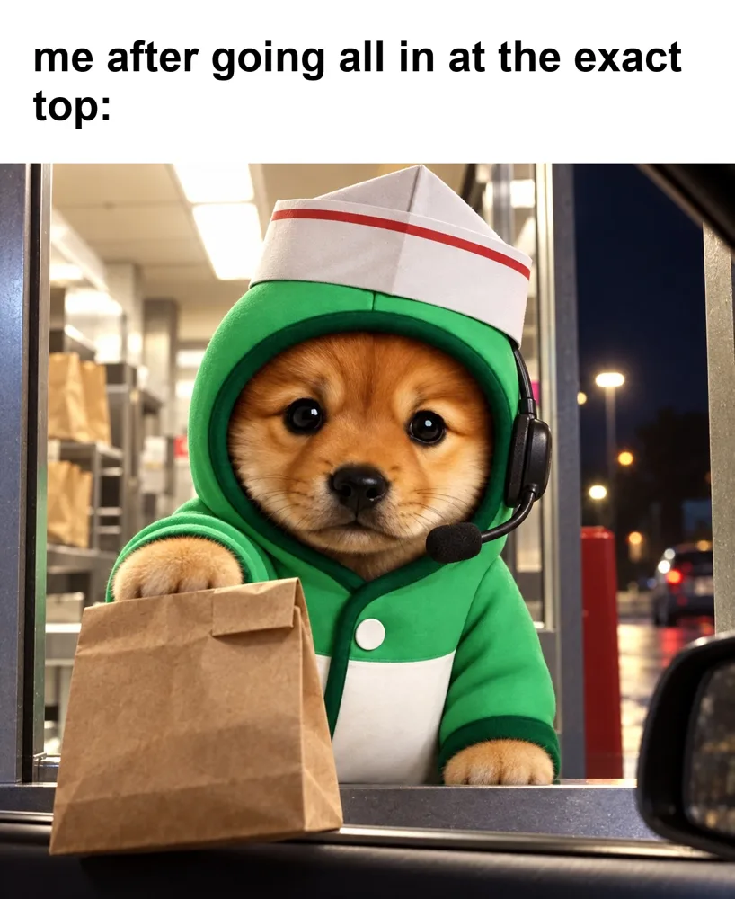 Meme: PUP at the drive thru
