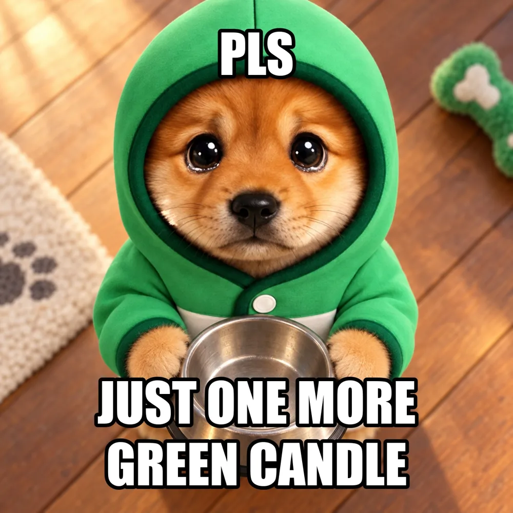 Meme: PUP with pleading puppy eyes